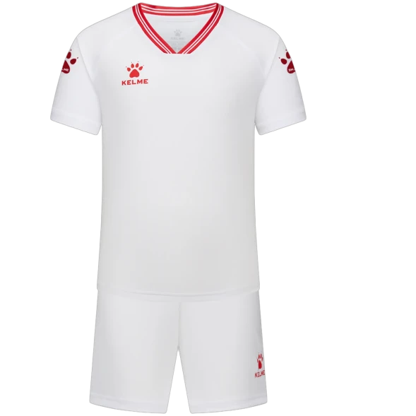 Детская футбольная форма KELME Football Uniform Set (White/Red)