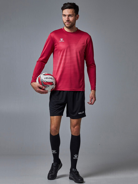 Футбольная форма KELME Long-Sleeved Football Suit (Burgundy/Black)