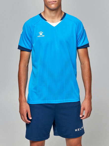 Футбольная форма KELME Short Sleeve Football Suit (Light Blue/Dark Blue)