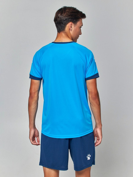 Футбольная форма KELME Short Sleeve Football Suit (Light Blue/Dark Blue)