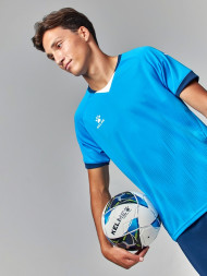 Футбольная форма KELME Short Sleeve Football Suit (Light Blue/Dark Blue)