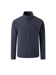 Демисезонная куртка KELME Stand-up Collar Fleece-lined Knit Cardigan Dark Blue