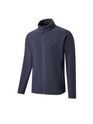 Демисезонная куртка KELME Stand-up Collar Fleece-lined Knit Cardigan Dark Blue