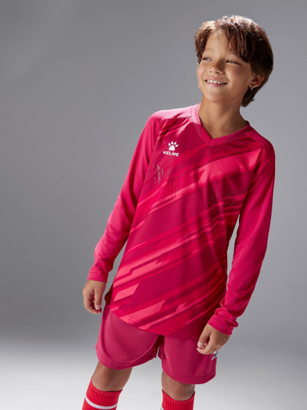 Детская вратарская форма KELME Long Sleeve Goalkeeper Suit Red