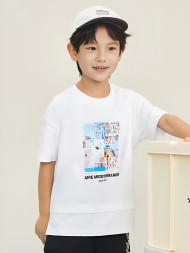 Футболка KELME Short Sleeve T-Shirt Kid White