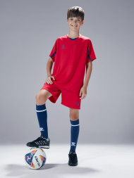 Детская футбольная форма KELME Football Suit (Red/Dark Blue)