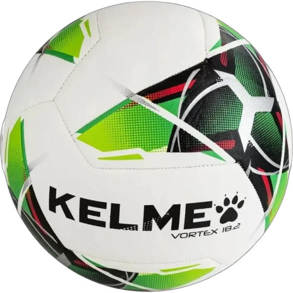 Мяч футбольный KELME Vortex 18.2 (10 Panels) (White/Green)