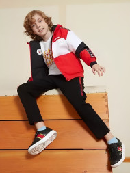 Куртка утепленная KELME Boys Double-Sided Woven Trench Coat Red