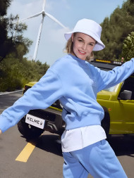 Свитшот KELME Round Neck Sweater Light Blue