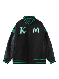 Бомбер KELME Baseball Jacket (Black/Green)