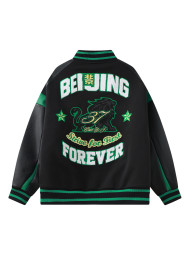 Бомбер KELME Baseball Jacket (Black/Green)