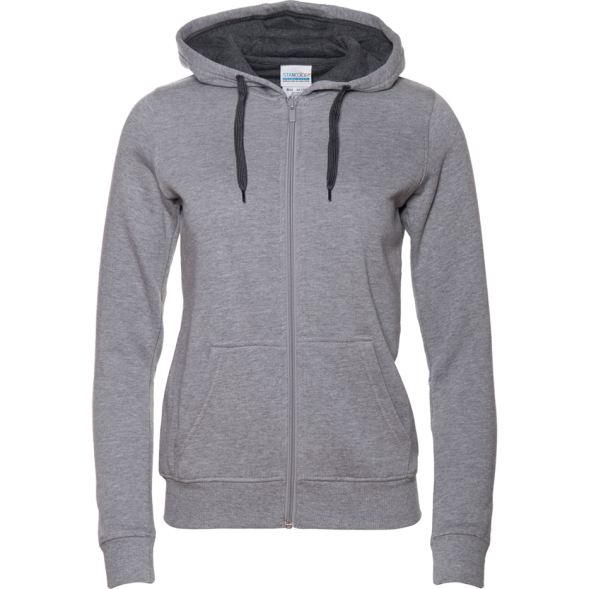 Толстовка женская STAN с капюшоном на молнии футер с начёсом 280, 17W