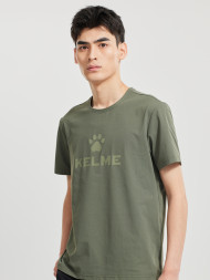Футболка KELME Round Neck Short Sleeve T-Shirt Green