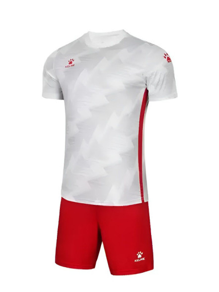 Футбольная форма KELME Short Sleeve Football Suit (White/Red)