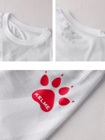 Футбольная форма KELME Short Sleeve Football Suit (White/Red)