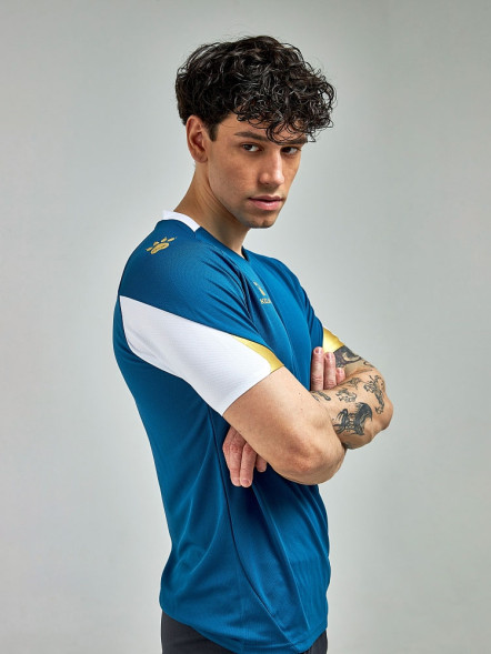 Футбольная форма KELME Short-Sleeved Football Suit Dark Blue