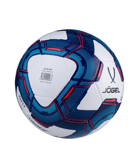 Мяч футбольный JOGEL Elite №5, белый/синий/красный