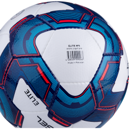 Мяч футбольный JÖGEL Elite №5, белый/синий/красный