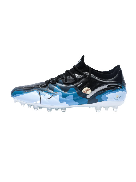 Бутсы KELME Men's Soccer Shoes (MG) (Black/Light Blue)