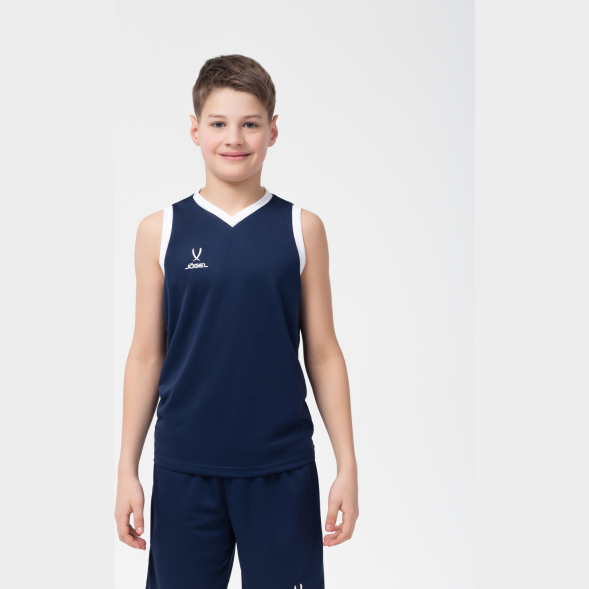 Майка баскетбольная JÖGEL CAMP Basic, темно-синий, детский
