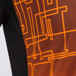 Футболка с коротким рукавом ELITE VIII Черный-оранжевый