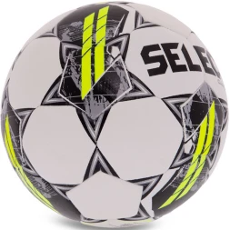 Мяч футб. SELECT Club DB V23, 0865160100, р.5, FIFA Basic 32п, ТПУ, термо+маш.сш, бело-черно-зеленый