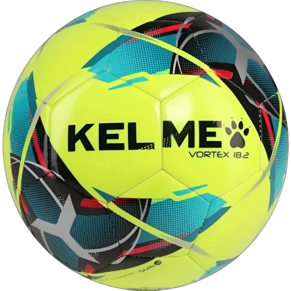 Мяч футбольный KELME Vortex 18.2 (32 Panels) (Neon/Black)