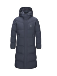 Пуховик KELME Long Down Jacket (hooded) Dark Blue
