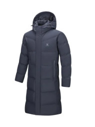 Пуховик KELME Long Down Jacket (hooded) Dark Blue