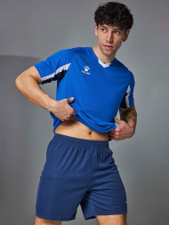 Футбольная форма KELME Short-Sleeved Football Suit (Blue/Dark Blue)