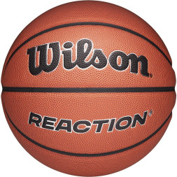 Мяч баск. WILSON Reaction Plus, WZ2026701XB6, р.6, композит, бутил. камера, темно-коричневый