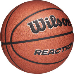 Мяч баск. WILSON Reaction Plus, WZ2026701XB6, р.6, композит, бутил. камера, темно-коричневый