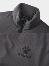 Пуховик KELME Regular Stand-up Collar Cotton Coat Dark Grey