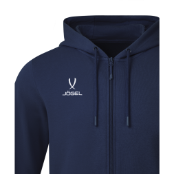 Худи на молнии JÖGEL ESSENTIAL Cotton FZ Hoodie, темно-синий