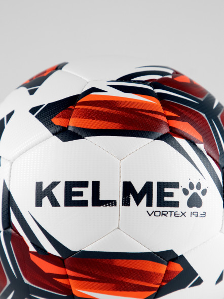 Мяч футбольный KELME Vortex 19.3 (32 Panels) (White/Red)