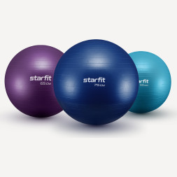 Фитбол STARFIT GB-108 антивзрыв, 1000 гр, фиолетовый, 65 см
