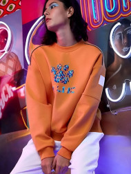 Свитшот KELME Round Neck Sweater Orange