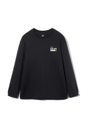 Детский лонгслив KELME Girls Long Sleeve T-Shirt Black