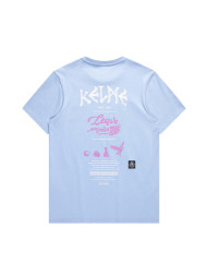 Футболка KELME Round Neck Short Sleeve T-Shirt Blue