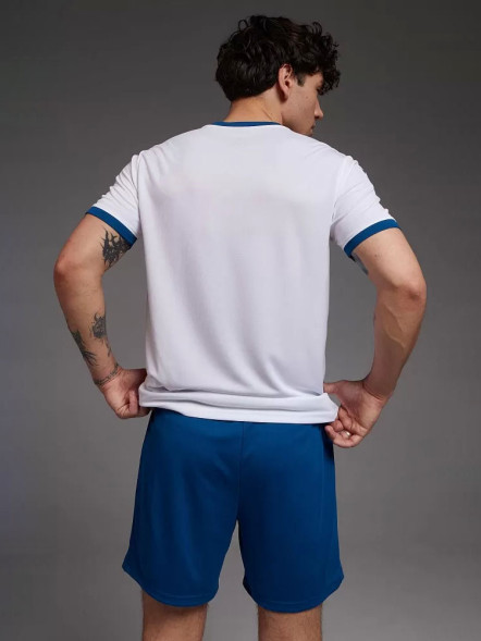 Футбольная форма KELME Short-Sleeved Football Suit (White/Blue)