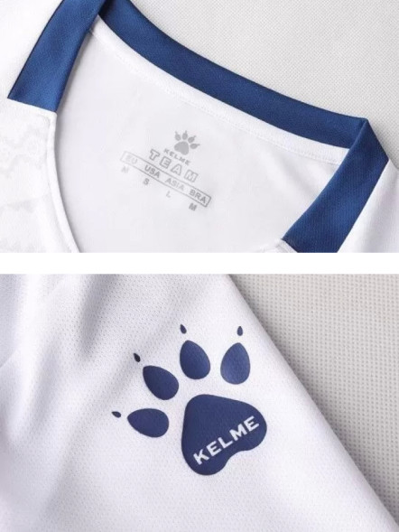 Футбольная форма KELME Short-Sleeved Football Suit (White/Blue)