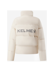 Женский пуховик KELME Short Stand-Up Collar Down Jacket New Khaki