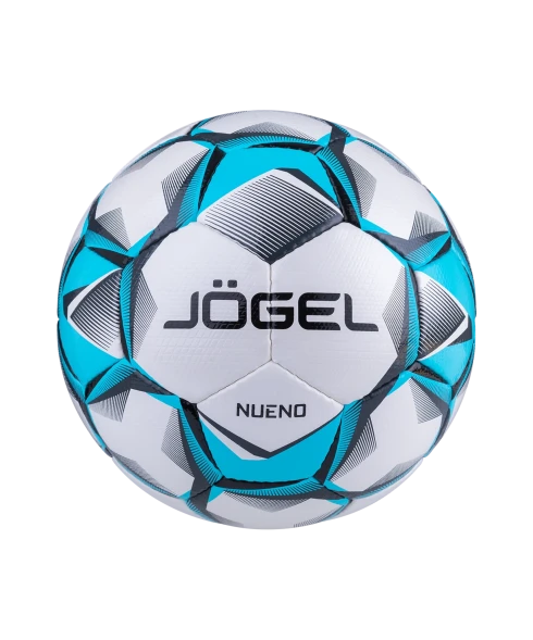 Мяч футбольный JOGEL Nueno №5, белый/голубой/черный