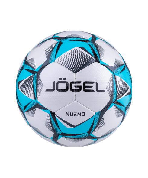Мяч футбольный JOGEL Nueno №5, белый/голубой/черный