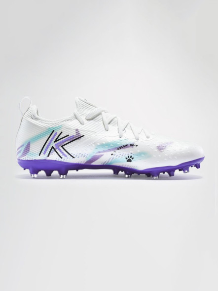 Бутсы KELME Men's Football Shoes (MG) (White/Violet)
