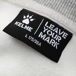 Свитшот KELME Fleece Crew Neck Sweatshirt Grey