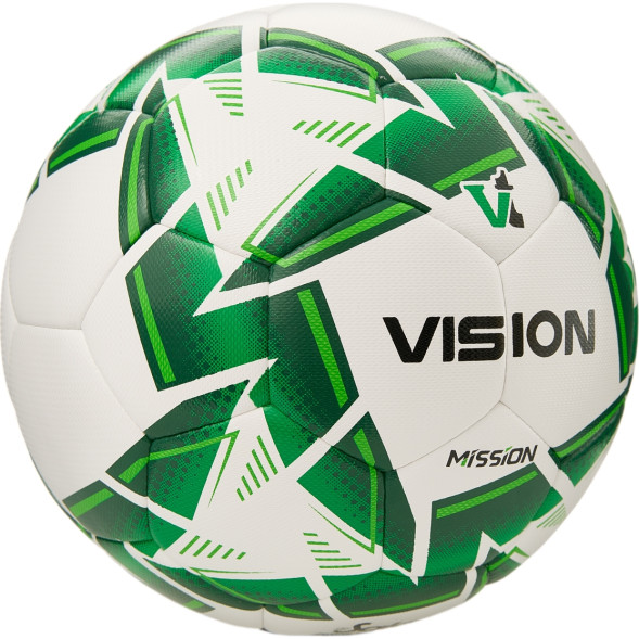 Мяч футзал  VISION MISSION, FS325114 р 4, 32 п  PU, 4 подкл сл, гибрид ,бело-зелен