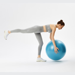 Фитбол STARFIT GB-108 антивзрыв, 1200 гр, синий пастель, 75 см