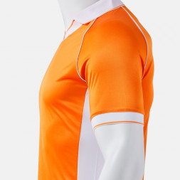 ФУТБОЛКА С КОРОТКИМ РУКАВОМ ВИНТАЖ ЭКО РЕТРО ОРАНЖЕВЫЙ БЕЛЫЙ