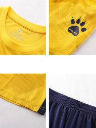 Футбольная форма KELME Short Sleeve Football Suit (Yellow/Dark Blue)